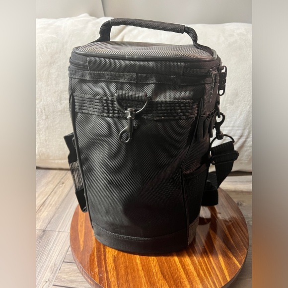 Travelers Club Lunch bag/cooler golf Club Mini Clip on Bag black gray pockets - Picture 4 of 9